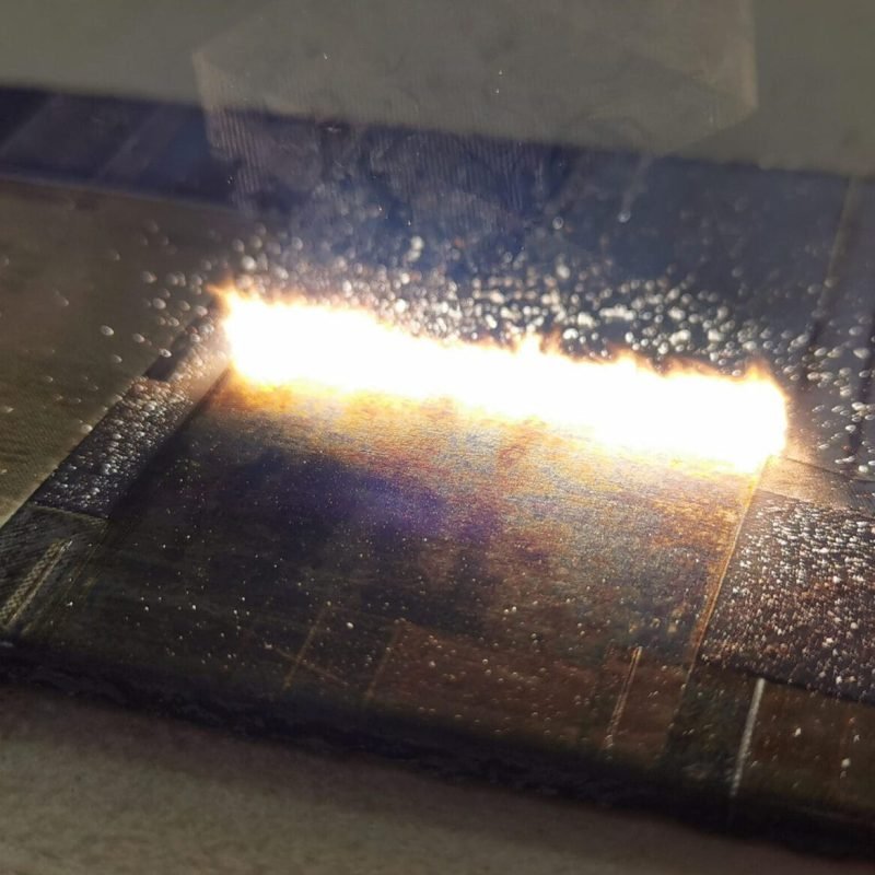 laser cleaning the metal