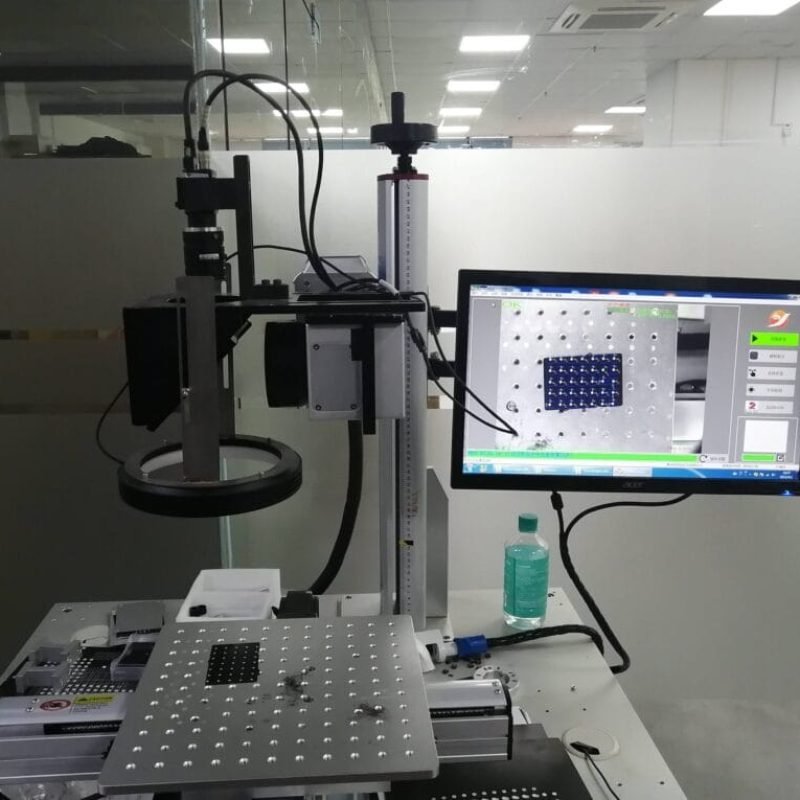 Visual positioning laser marking machine. Visual positioning laser marking machine.